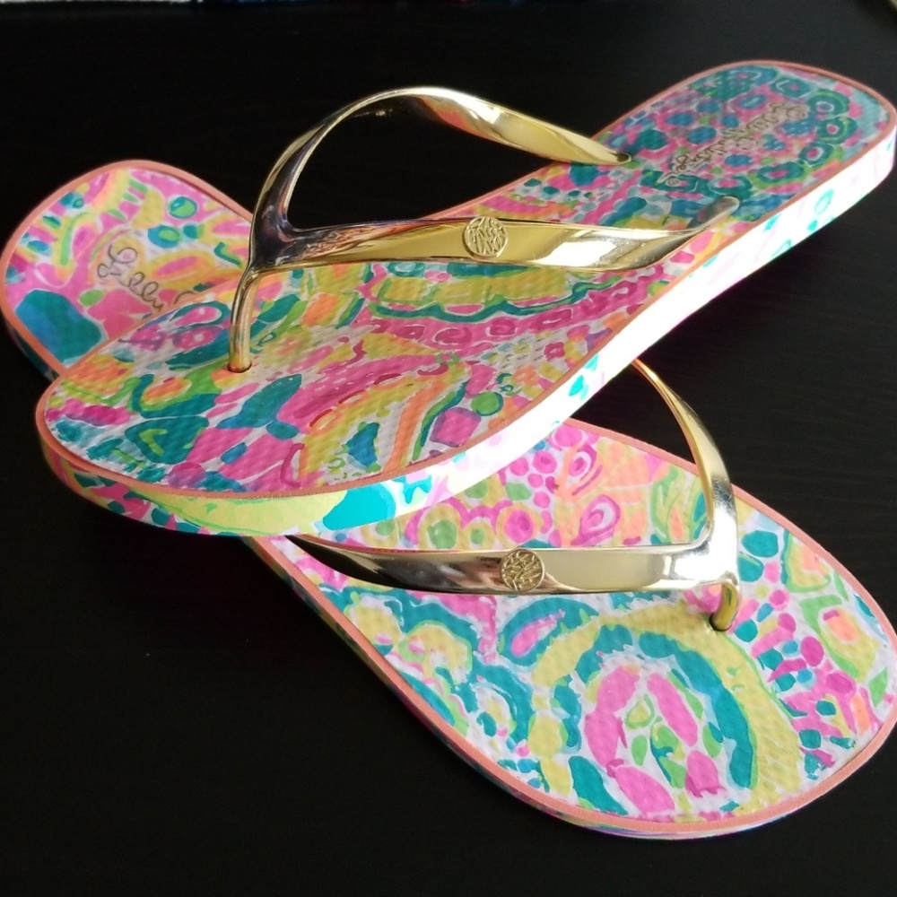 Lilly Pulitzer flip flops!